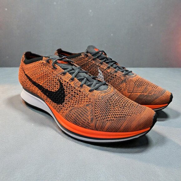 Nike Flyknit Racer (2016) Total Orange Mens Running Shoes Size 13 526628 810 NEW main image 5